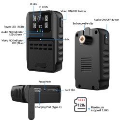 Multifunctional wearable camera, riding recorder