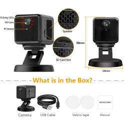 360 Degree Camera 2K WiFi Mini PTZ Camera with AI Auto Tracking