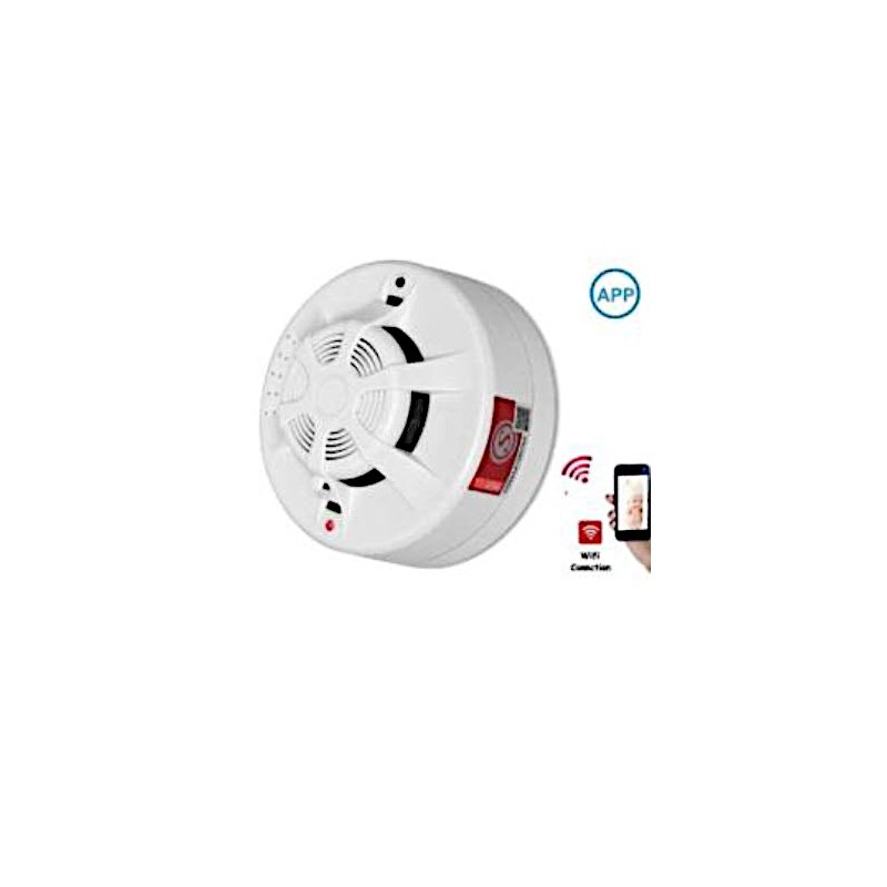 1080P remote wireless WiFi Smoke Detector hidden camera