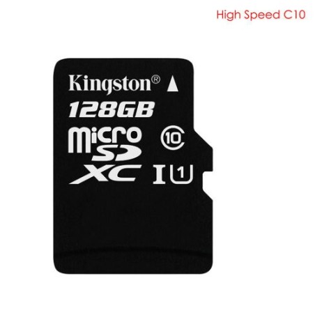 High Speed TF Card, Kingston 128GB, Speed C10