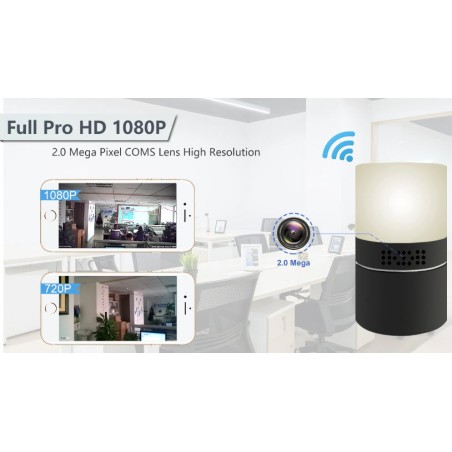 HD 1080P skrivebordslampe Wi-Fi kamera