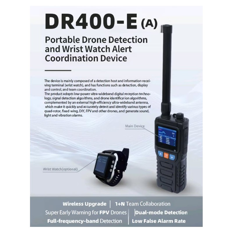 Handheld Drone Detector Team Electronic Watch Alarm