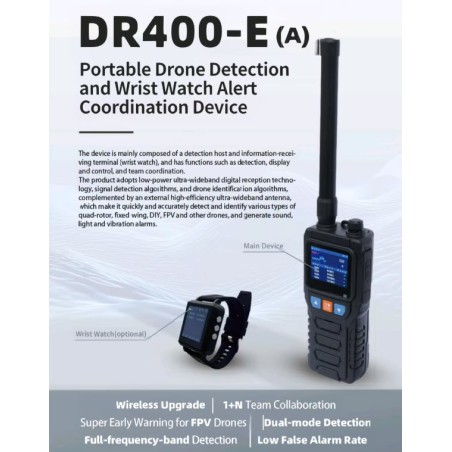 Handheld Drone Detector Team Electronic Watch Alarm